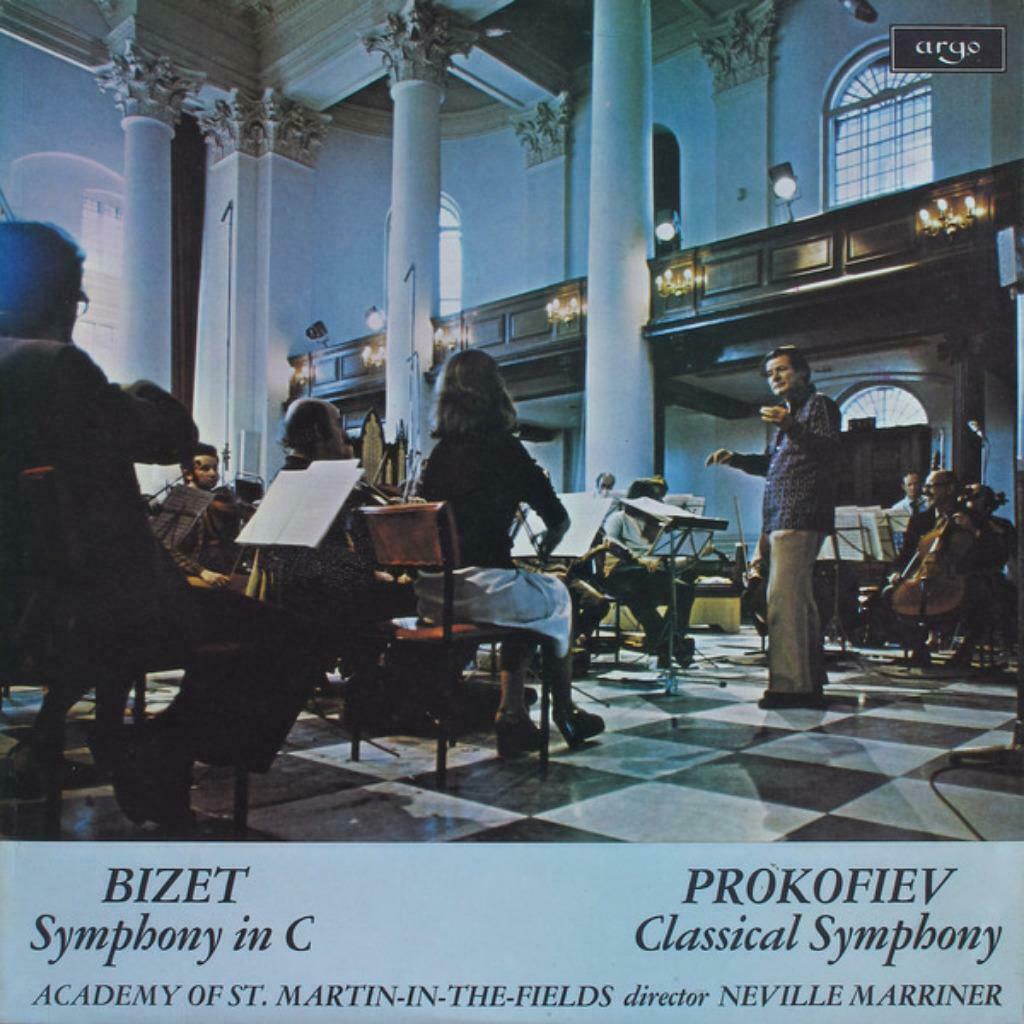 LP Bizet Prokofiev - Académie St Martin N Marriner‎ 1973, Orchestre ou Ballet, 12 pouces, Enlèvement ou Envoi, Utilisé