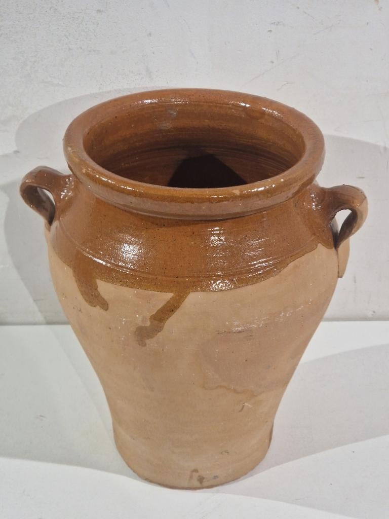 Mooie terracotta pot , 21 cm hoog , zeer goede staat, Antiek en Kunst, Ophalen of Verzenden
