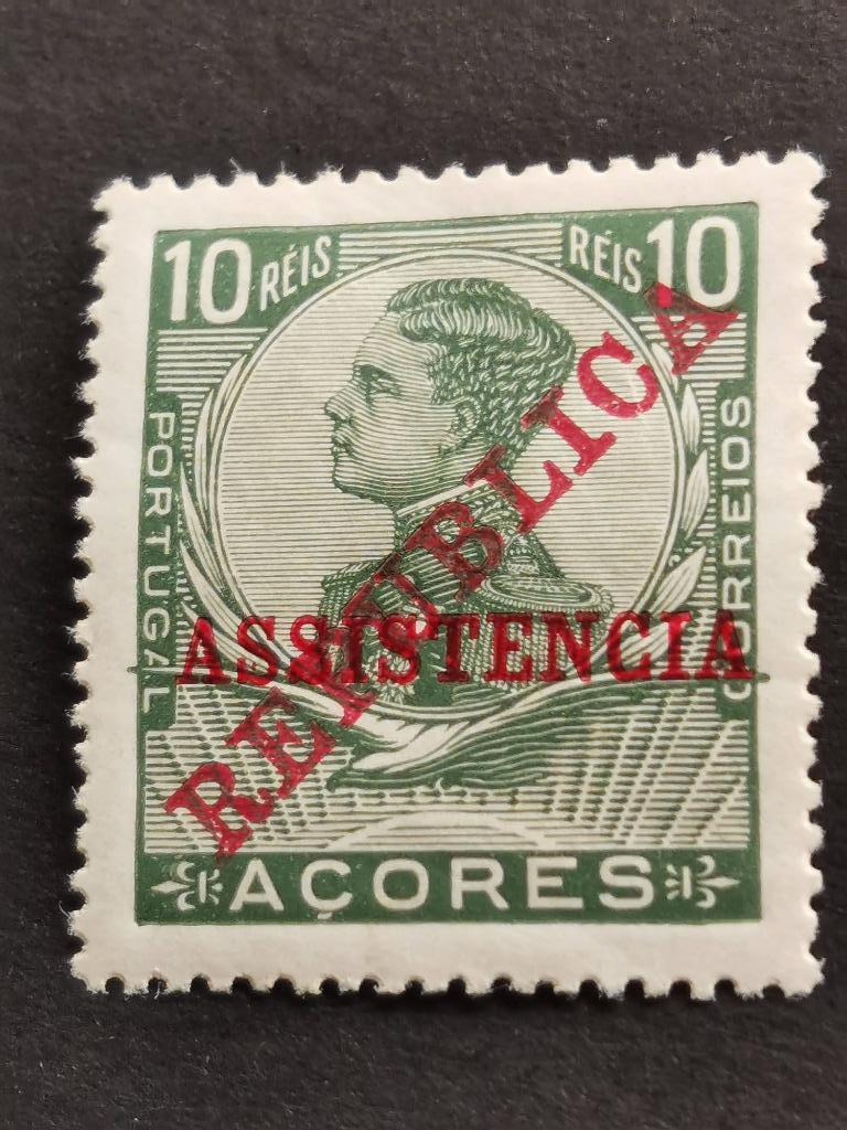 Azoren  1911 - opdruk ASSISTENCIA en REPUBLICA *, Ophalen of Verzenden, Portugal, Postfris