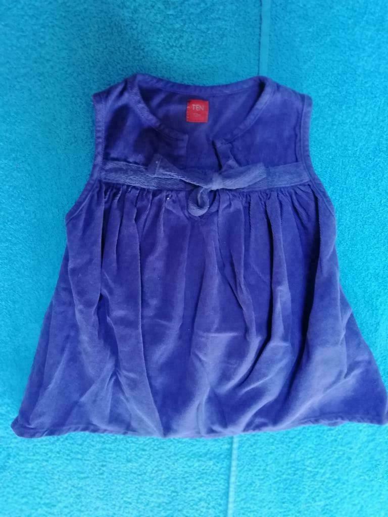 Blauw kleedje Ten maat 80, Ophalen of Verzenden, Gebruikt, Meisje, Jurkje of Rokje