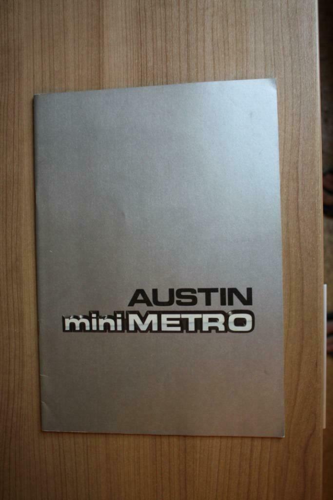 AUSTIN mini metro brochure, Enlèvement ou Envoi, Comme neuf, Autres marques