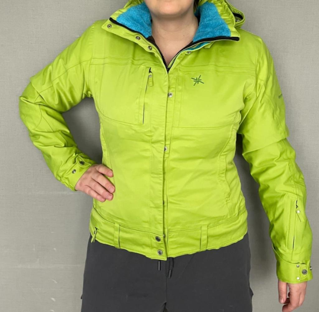 Limoengroene skijas voor dames van Degré 7 (L40), Kleding | Dames, Maat 42/44 (L), Ophalen of Verzenden, Zo goed als nieuw, Jack