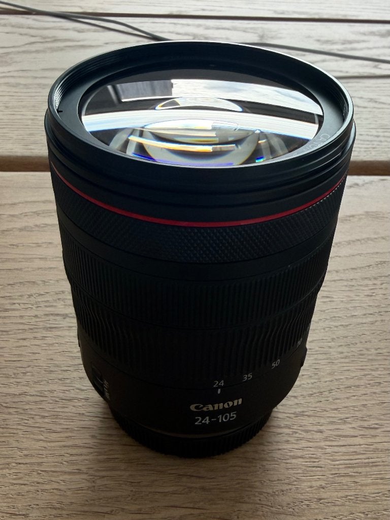 Canon Lens RF24-105 f4 L IS USM, Ophalen, Zo goed als nieuw, Canon, Canon RF
