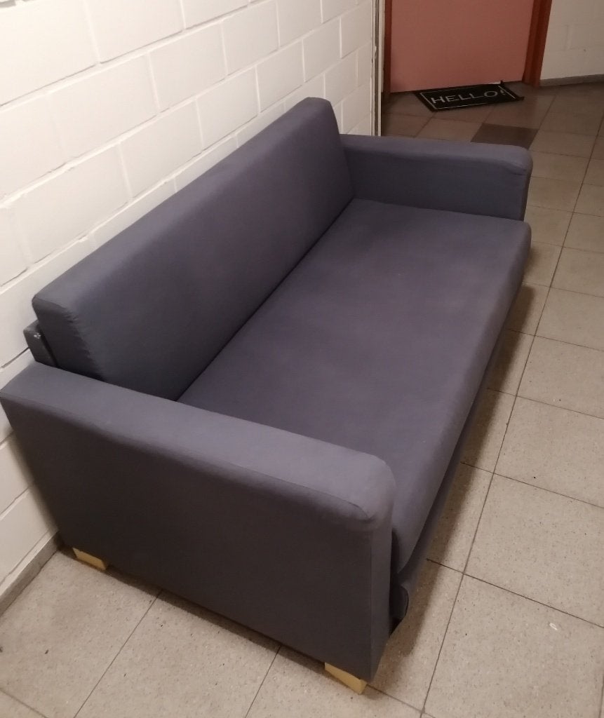 Zetel - Zetelbed, Huis en Inrichting, Ophalen, Blauw, 190 cm of minder, Zo goed als nieuw