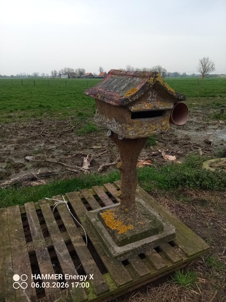 Brievenbus, Tuin en Terras, Ophalen, Gebruikt, Beton, Staande brievenbus