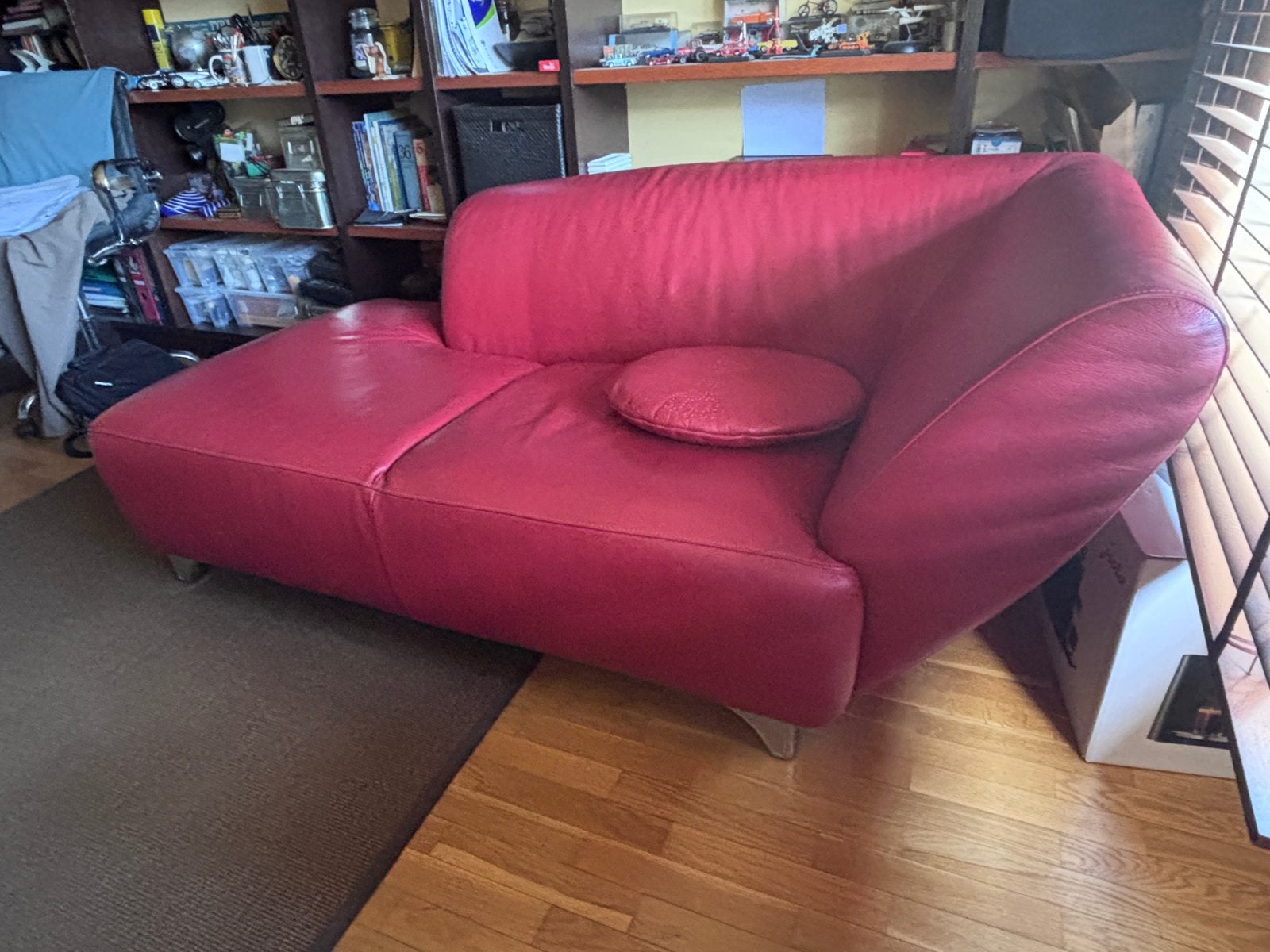 Cassina leren loungestoel, Ophalen, Zo goed als nieuw, Leer