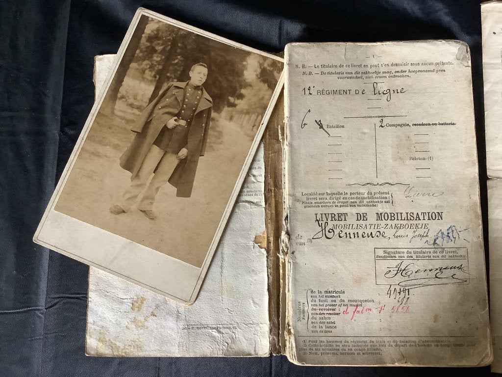 Livret  de mobilisation 12 eme de ligne ww1, Enlèvement ou Envoi