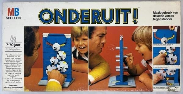 MB onderuit Vintage Bordspel Grote Versie doos 1972 spel, Hobby en Vrije tijd, Gezelschapsspellen | Bordspellen, Een of twee spelers