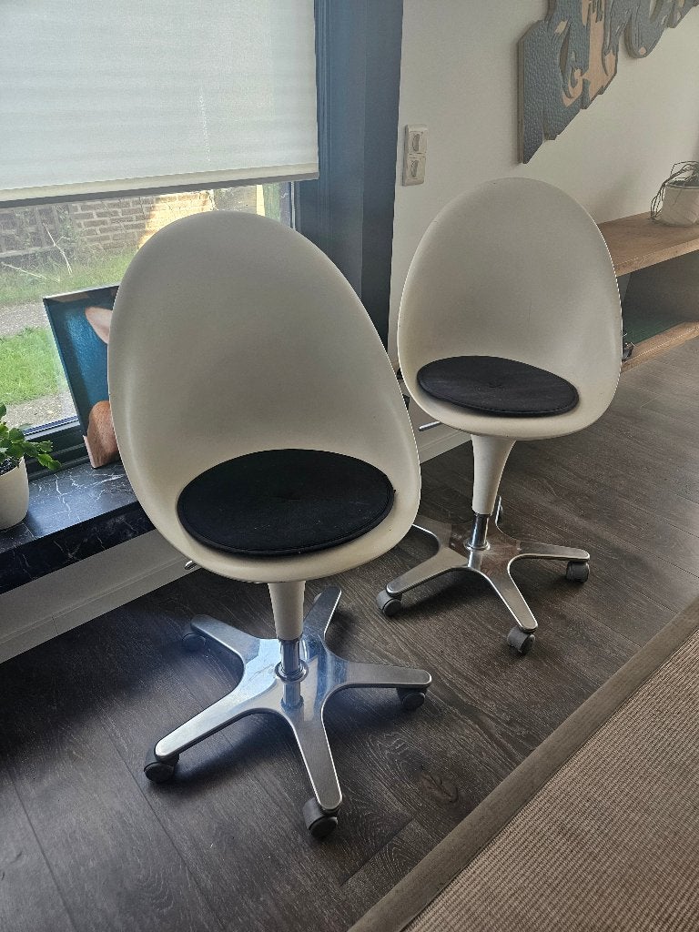 Bureaustoelen Bombo Magis, Ophalen, Gebruikt, Wit, Bureaustoel