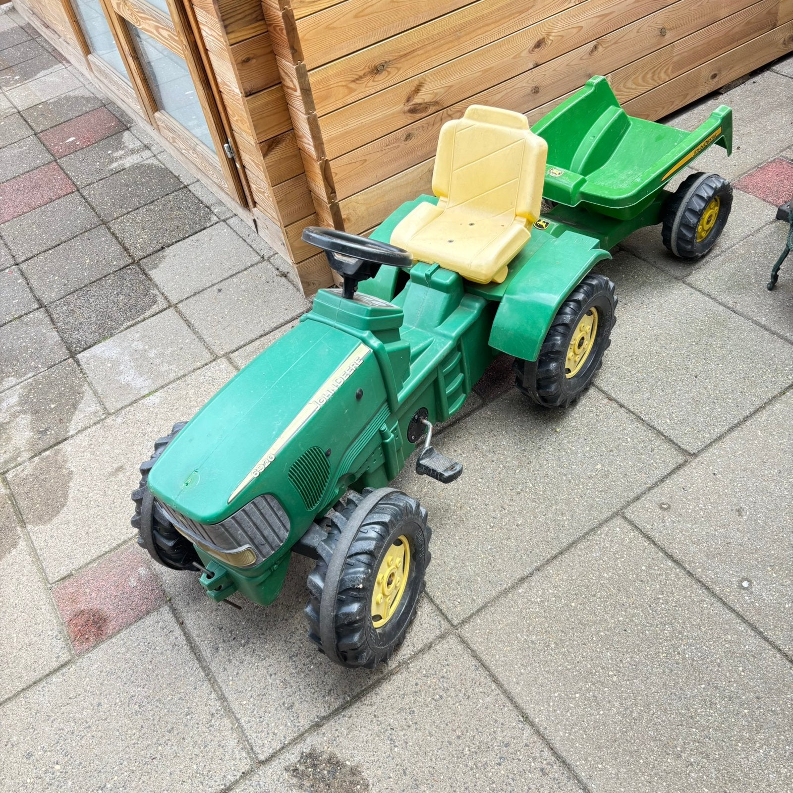 John deere tractor met kar, Enlèvement, Utilisé