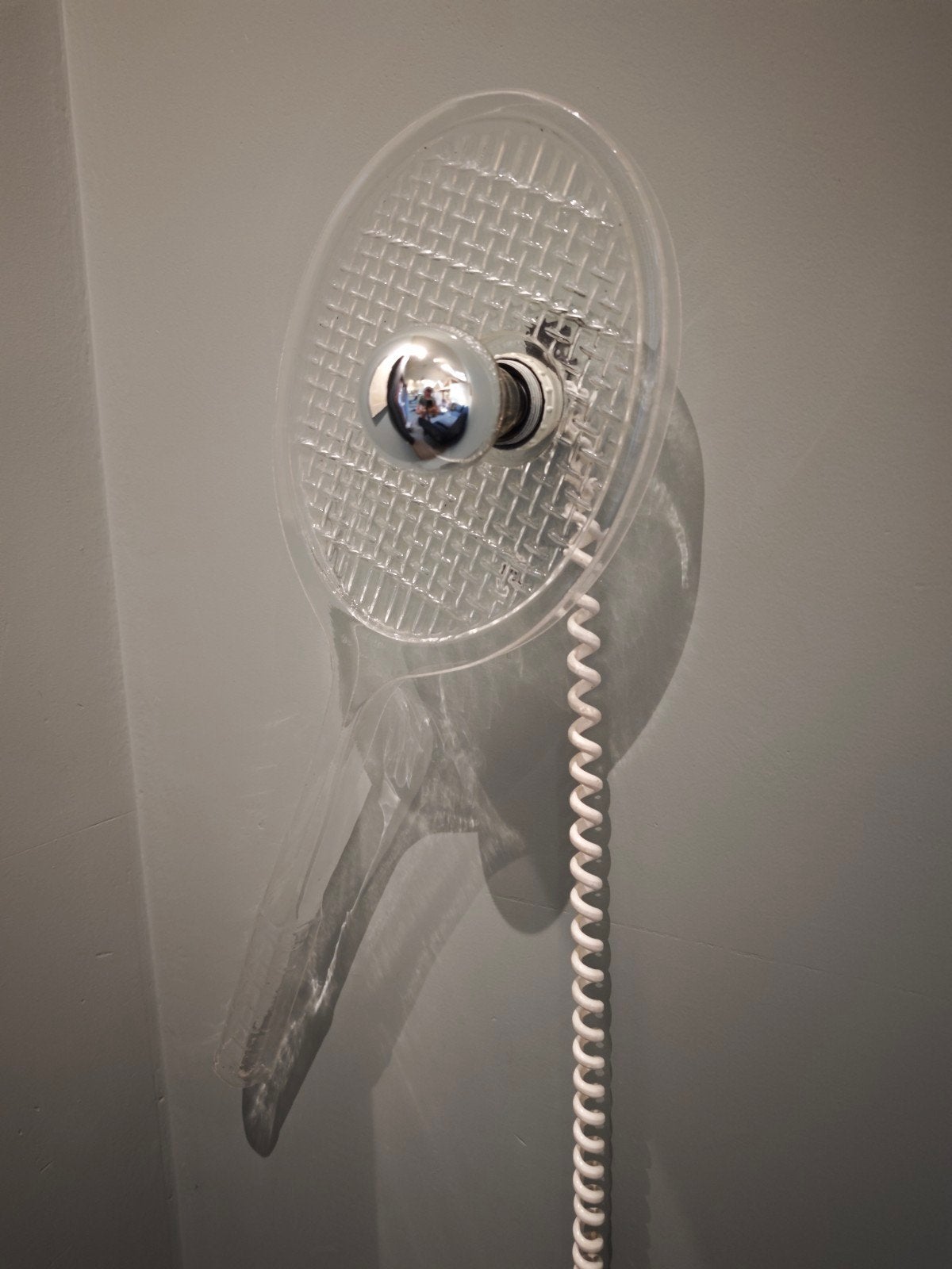 80ties Tennis racket lamp, Antiek en Kunst, Antiek | Verlichting, Ophalen of Verzenden