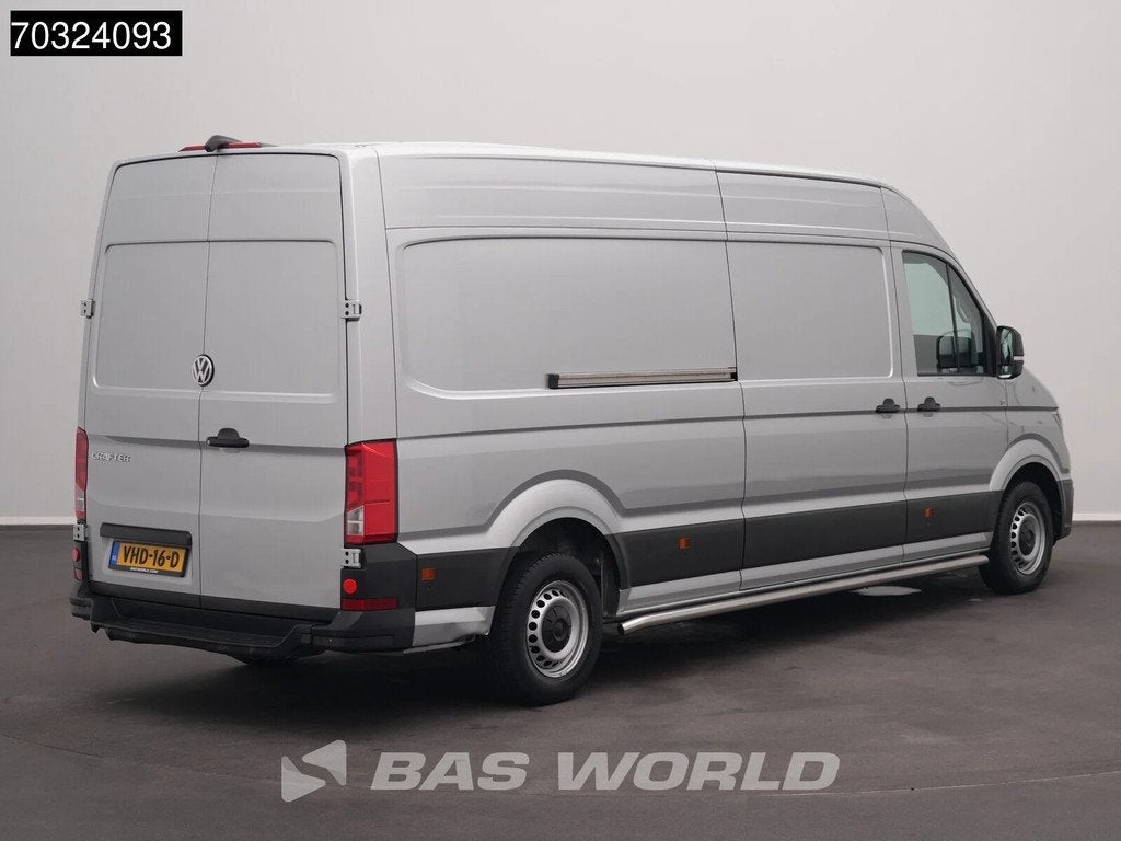Volkswagen Crafter 140pk Automaat L4H3 Navi Airco Cruise Cam, Stof, Gebruikt, Euro 6, 4 cilinders