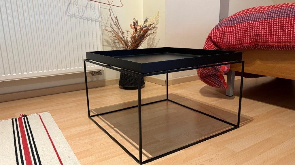 HAY Tray Coffee Table Zwart, Huis en Inrichting, Ophalen, 50 tot 100 cm, Modern, Scandinavisch, Vierkant