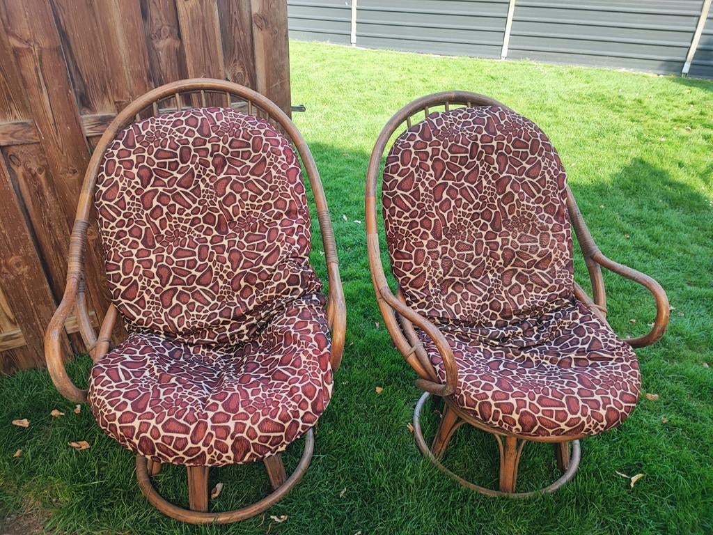 Chaise en rotin vintage, Jardin & Terrasse, Chaises de jardin, Rotin
