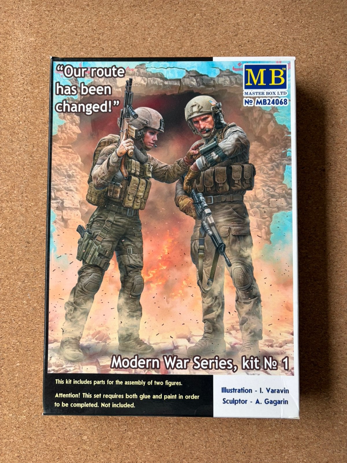 Master Box our route has been changed modern war series 1:24, Verzenden, Zo goed als nieuw
