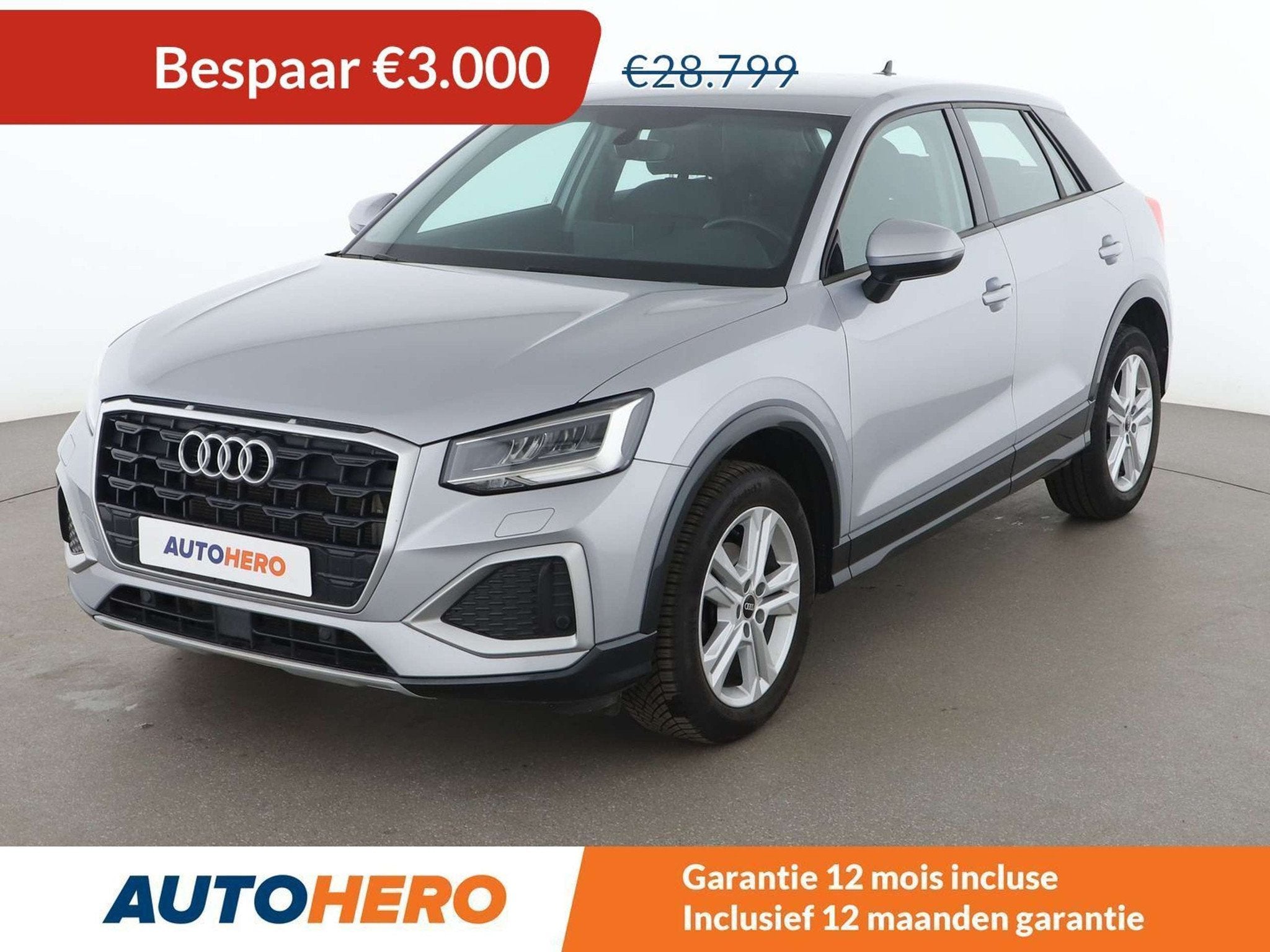 Audi Q2 35 TFSI advanced (année de construction 2022), Autos, Argent ou Gris, 139 g/km, Noir, 5 portes