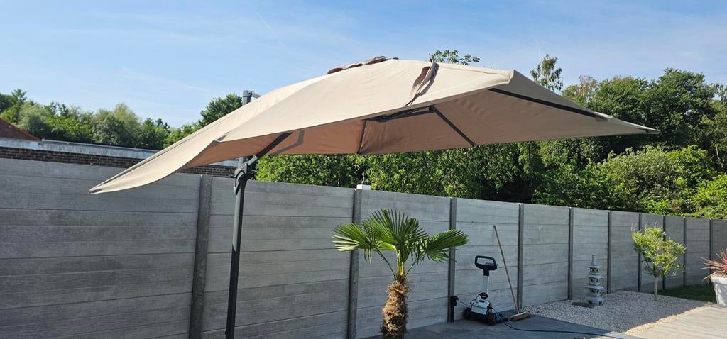 Parasol deluxe 3m/3m, Ophalen