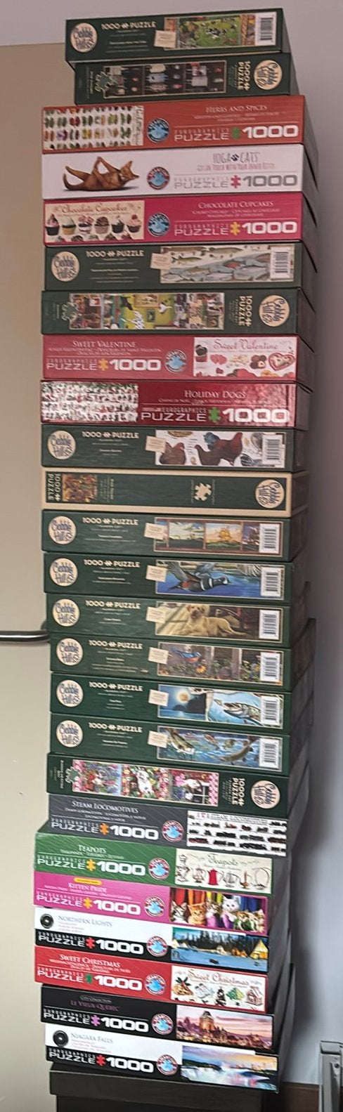 Collectie puzzels – Cobble Hill & Eurographics, Hobby & Loisirs créatifs, Sport cérébral & Puzzles, Enlèvement ou Envoi, Comme neuf