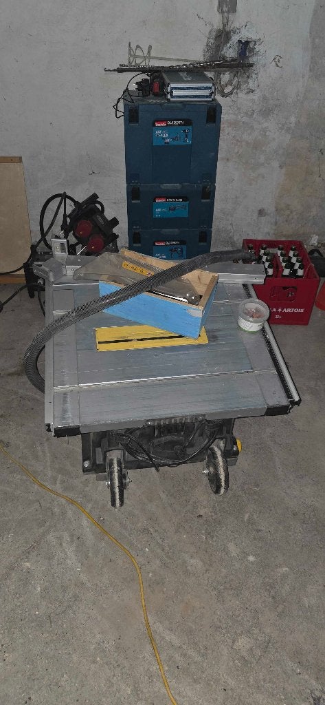 Powerplus X225 zaagtafel, Ophalen, Gebruikt, 70 mm of meer, Overige typen