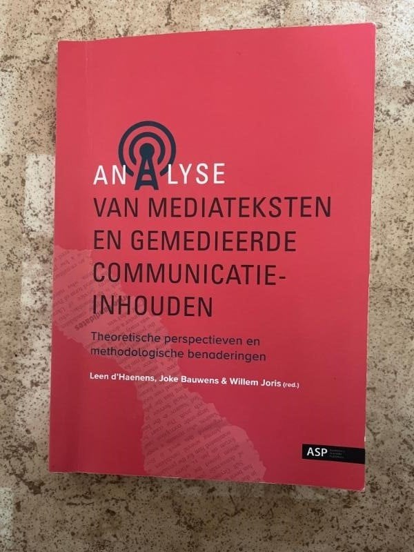 Analyse van Mediateksten en Gemedieerde Communicatie, Boeken, Ophalen of Verzenden