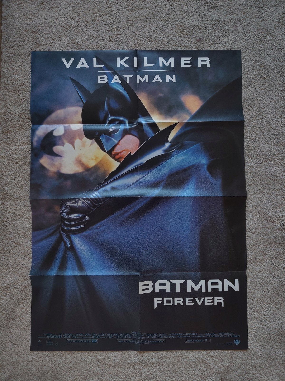 Twee posters van Batman Forever A1, Enlèvement ou Envoi, Rectangulaire vertical, A1 jusqu'à A3, Utilisé