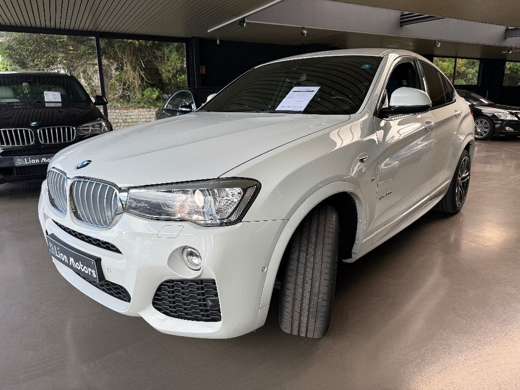 BMW X4 3.0d M-SPORT LEDER*NAVI*HEADUP*XENON*HARMAN KARDON, Auto's, Automaat, Testrit aan huis, 2993 cc, Wit
