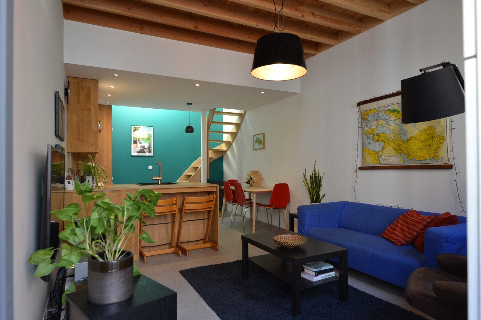 Maison familiale rénovée dans le centre de Gand, Maison 2 façades, Gand, 86 m², Jusqu'à 200 m²