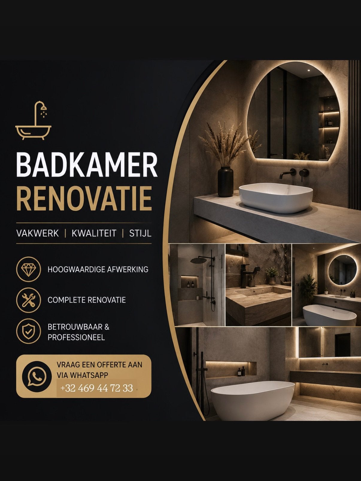 Badkamer Renovatie – Vakwerk & Kwaliteit