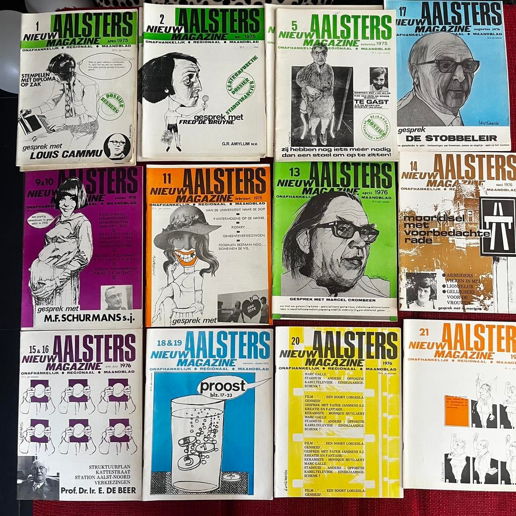 25 stuks Nieuw Aalsters Magazine uit 1975, Boeken, Ophalen of Verzenden