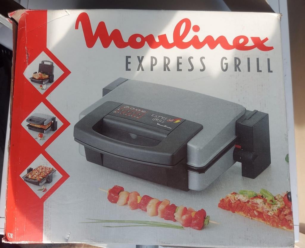 Gril Moulinex Express, Electroménager, Enlèvement, Plaques amovibles, Neuf