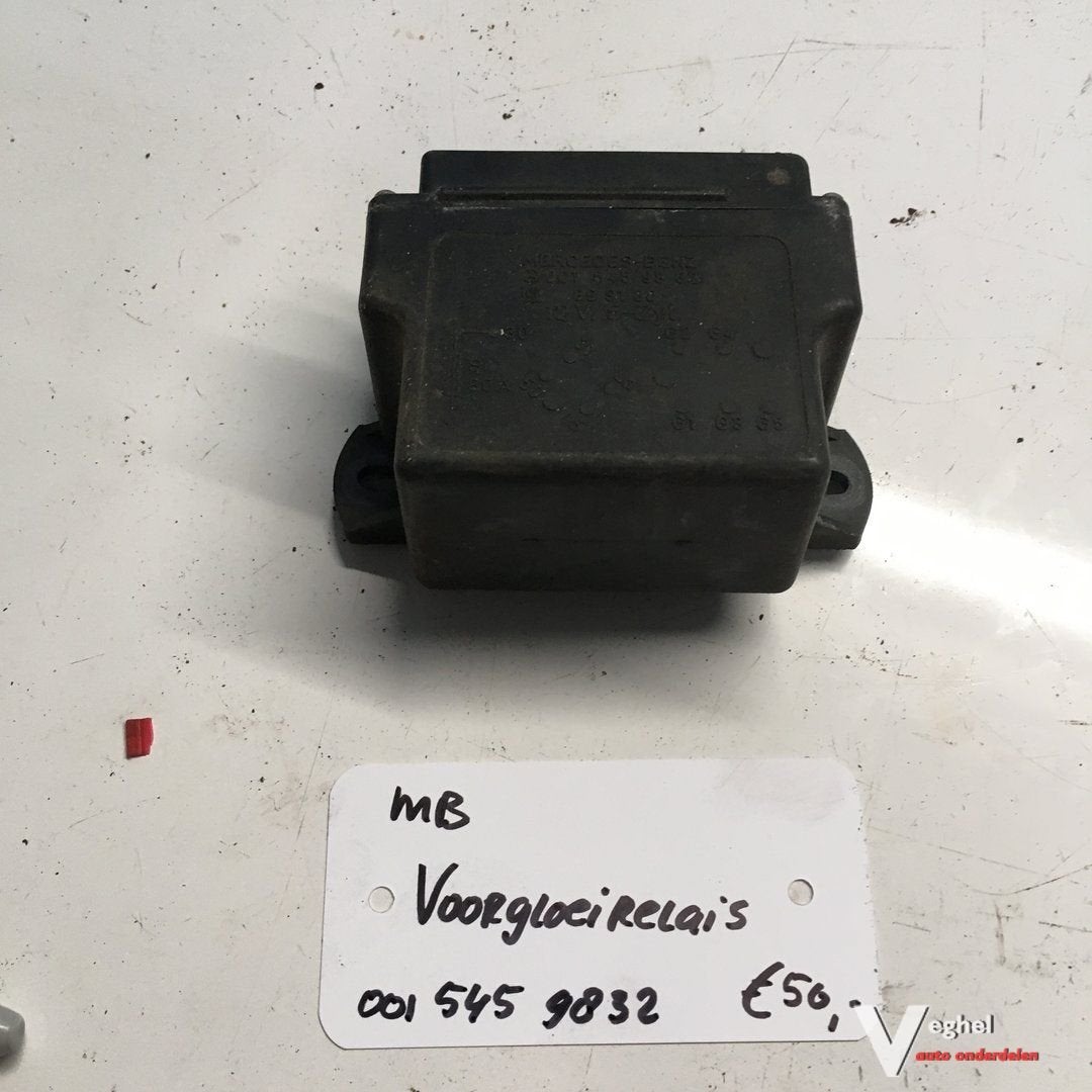 Mercedes Voorgloeirelais Gloeirelais 001 545 9832, -, Utilisé, -, -