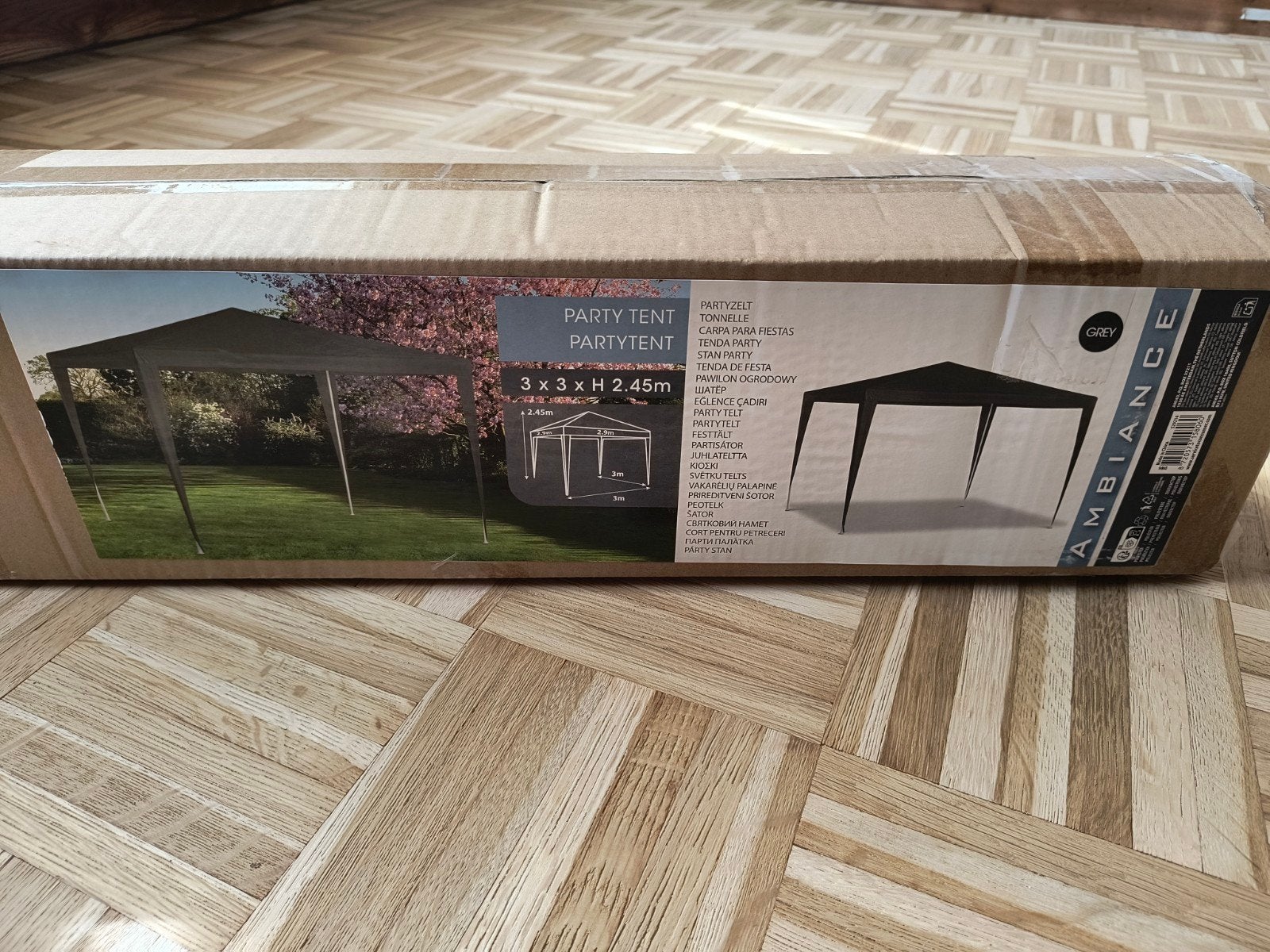partytent 3x3 meter dark grey, Tuin en Terras, Ophalen, Partytent, Minder dan 4 meter, Nieuw