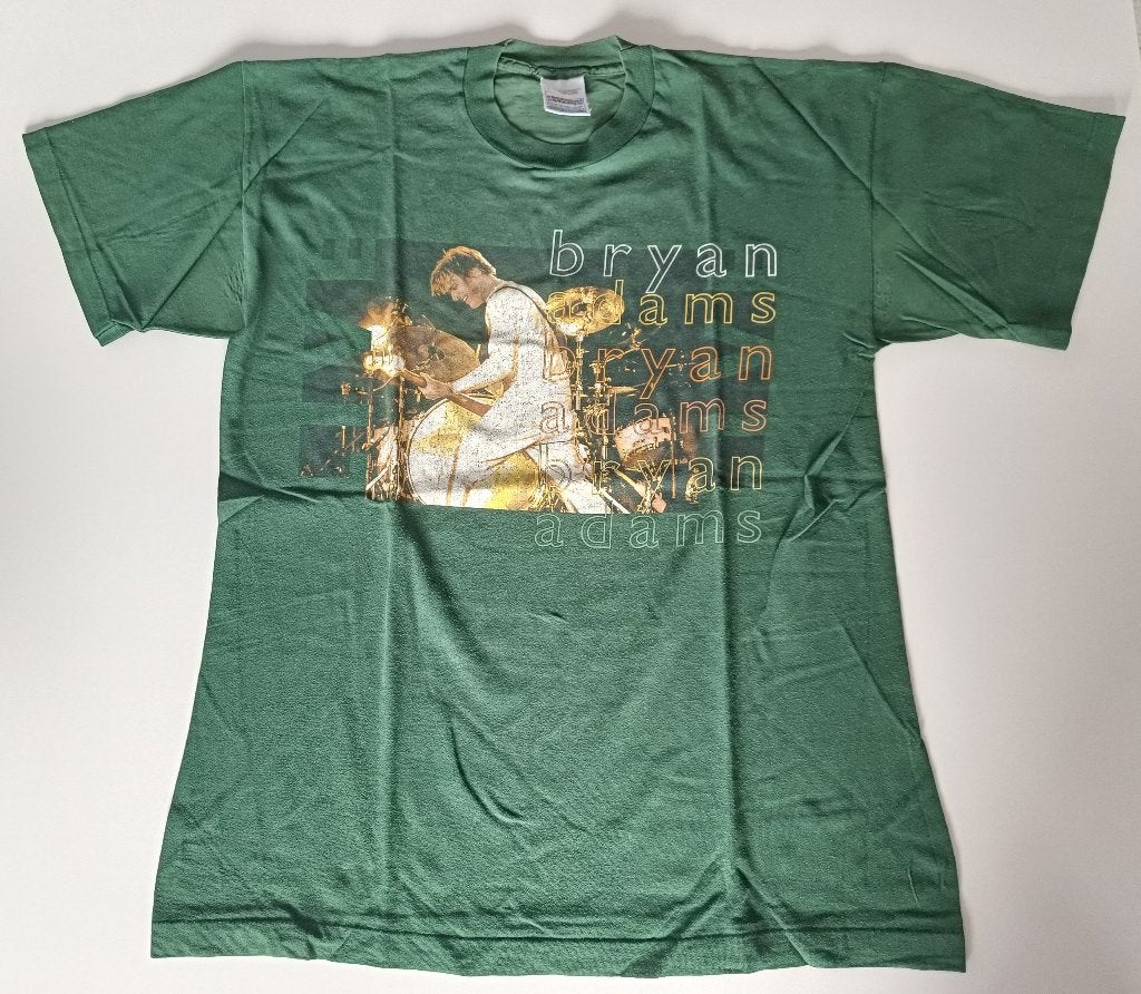 Bryan Adams t-shirt GROEN 1999 One day like today, Vêtements | Hommes, T-shirts, Enlèvement ou Envoi, Porté, Taille 52/54 (L)