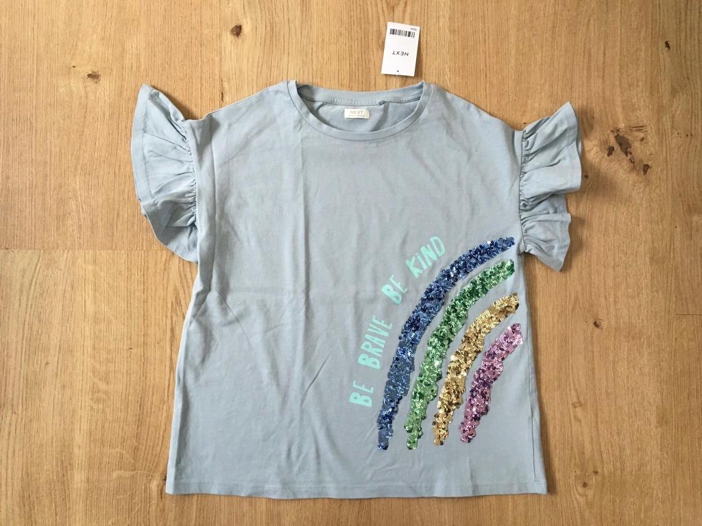 NEXT, t-shirt arc-en-ciel bleu (clair) 152, Neuf, Enlèvement ou Envoi, Chemise ou À manches longues, Next