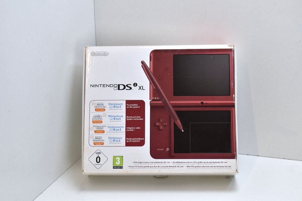 Nintendo DSi XL Console BOXED - WijnRood - Collectors!, Ophalen of Verzenden, Zo goed als nieuw, Rood, Dsi XL