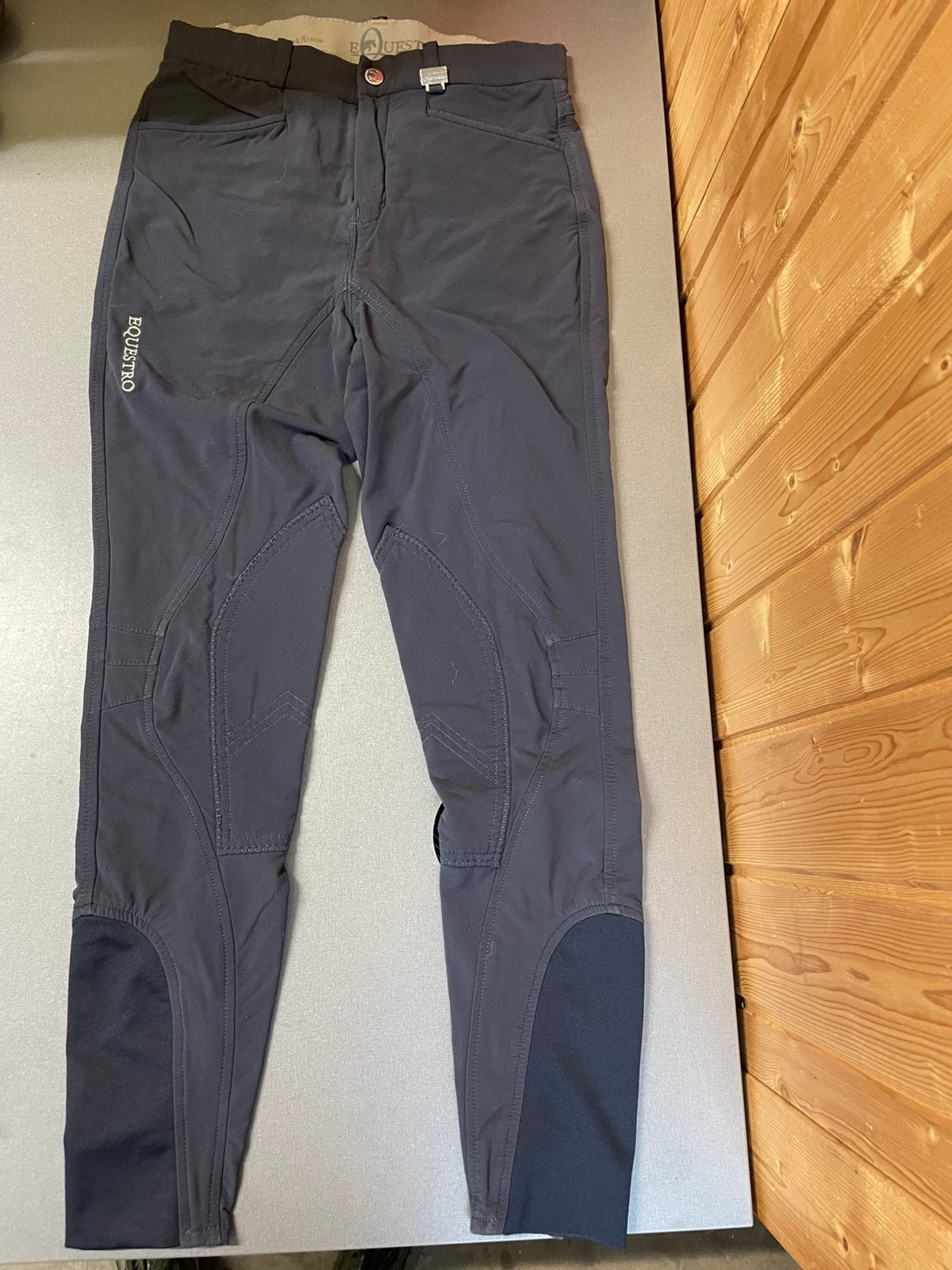 kinder paardrijkleding en helmen, Ophalen, Gebruikt, Beige