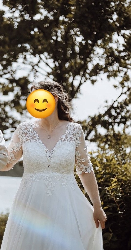 Prachtige trouwjurk, Kleding | Dames, Trouwjurk, Wit, Zo goed als nieuw, Ophalen