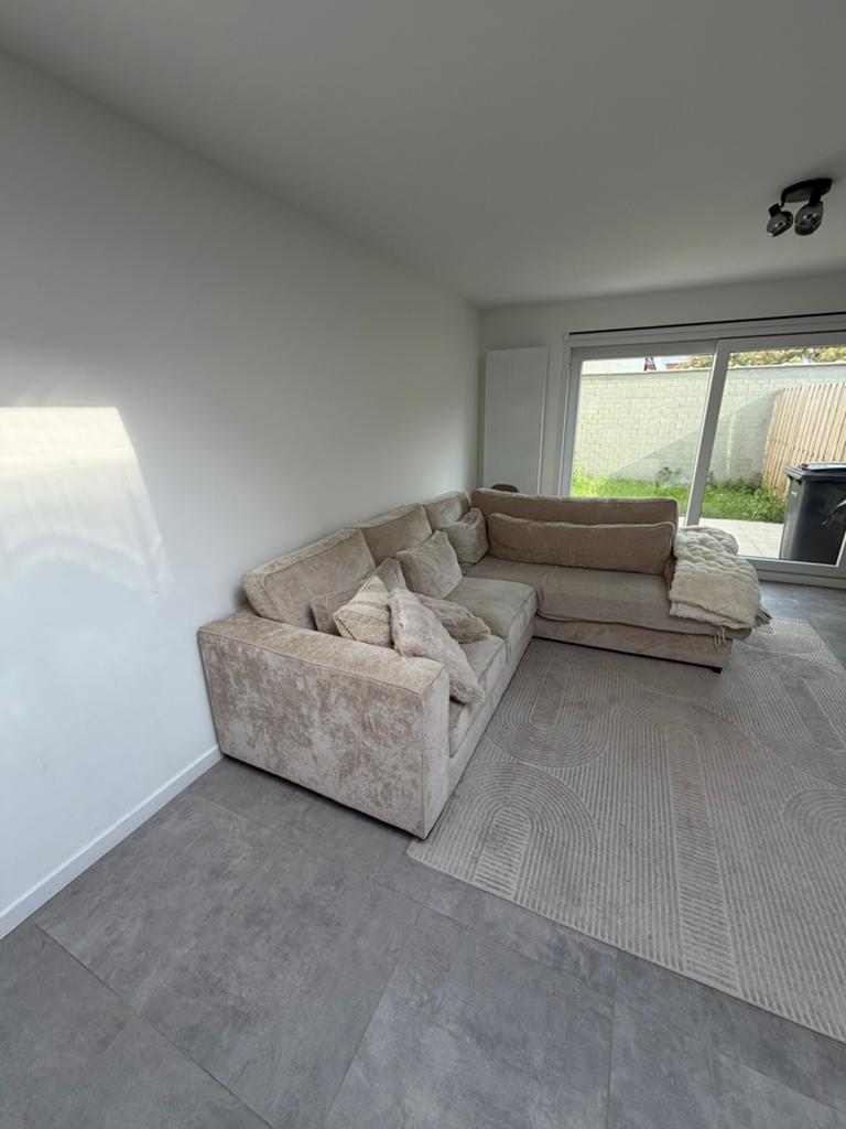 2-zits + lounge zetel te koop, Ophalen, Zo goed als nieuw, Stof