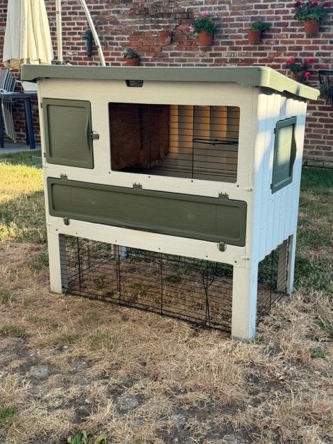 konijn & cavia hok, Dieren en Toebehoren, Knaagdieren en Konijnen | Hokken en Kooien, Ophalen, 90 cm of meer, Konijn, Hok