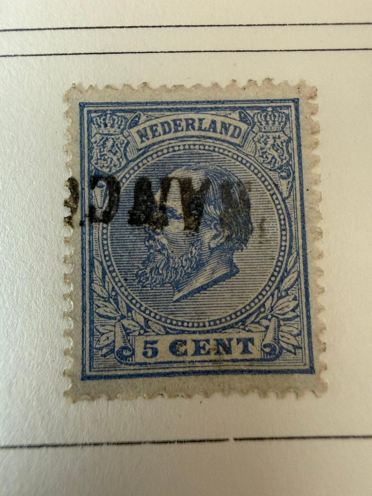 5 Cent Nederland, Postzegels en Munten, Postzegels | Nederlands-Indië en Nieuw-Guinea, Ophalen of Verzenden, Gestempeld