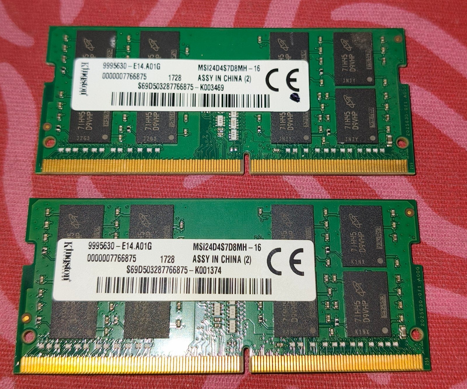 Kingston 32 GB (2x16 GB) RAM DDR4 SO-DIMM-kit voor PC Portab, Gebruikt, 32 GB, DDR4, Ophalen of Verzenden