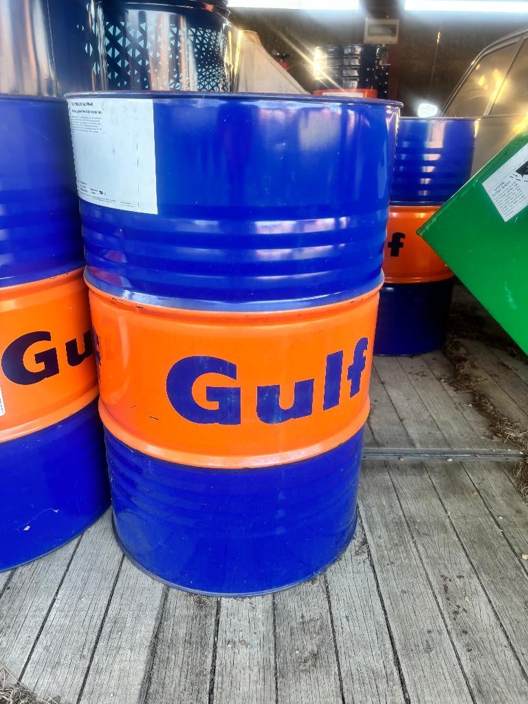 Olievaten 200L WRC/wolf €25 en Gulf €35, Ophalen, Nieuw