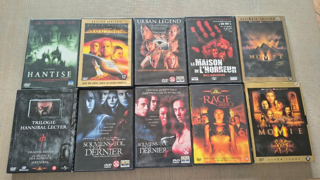 DVD de films d'horreur (à part Armageddon) ETAT NICKEL, CD & DVD, Enlèvement ou Envoi, Comme neuf