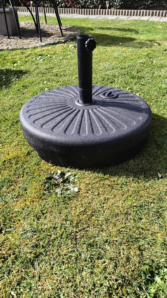 Parasol voet in plastiek., Enlèvement