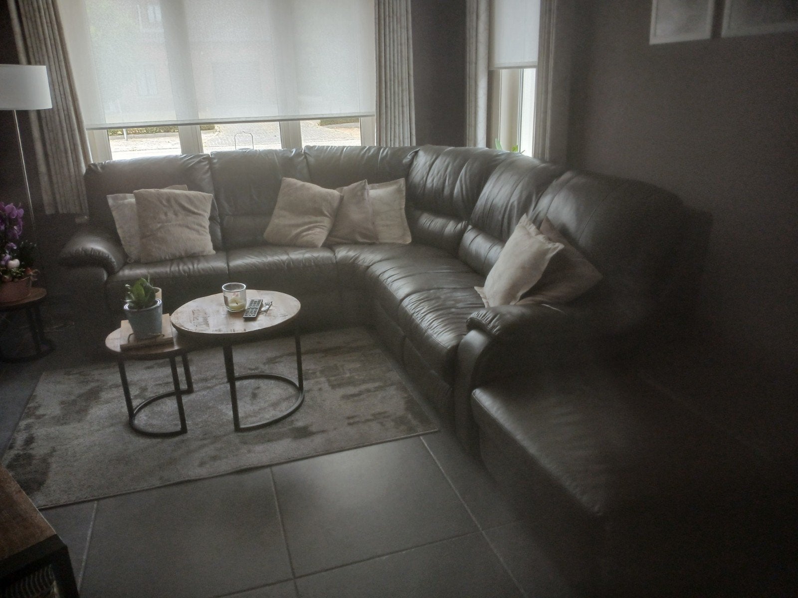 hoeksalon te koop, 250 à 300 cm, Quatre personnes ou plus, Comme neuf, Enlèvement