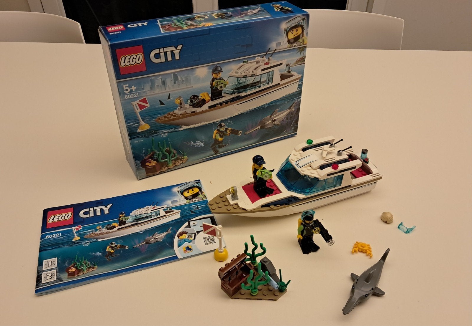 Lego 60221 Duikjacht, City, Lego, Inclusief accessoires, Ophalen of Verzenden