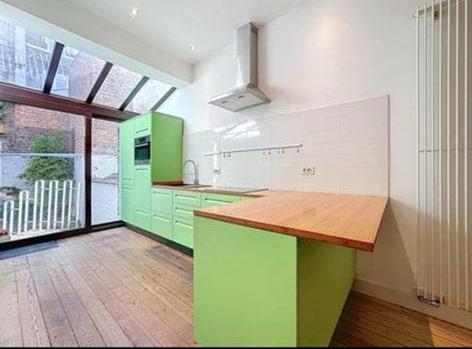 Cuisine équipée complète à vendre électroménagers incl, Ophalen, Zwart, Hout