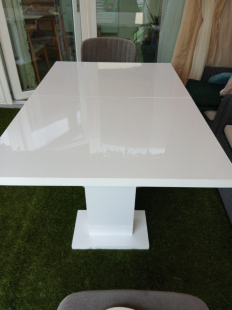 Eetkamertafel te koop, Ophalen, Gebruikt, Rechthoekig, 50 tot 100 cm