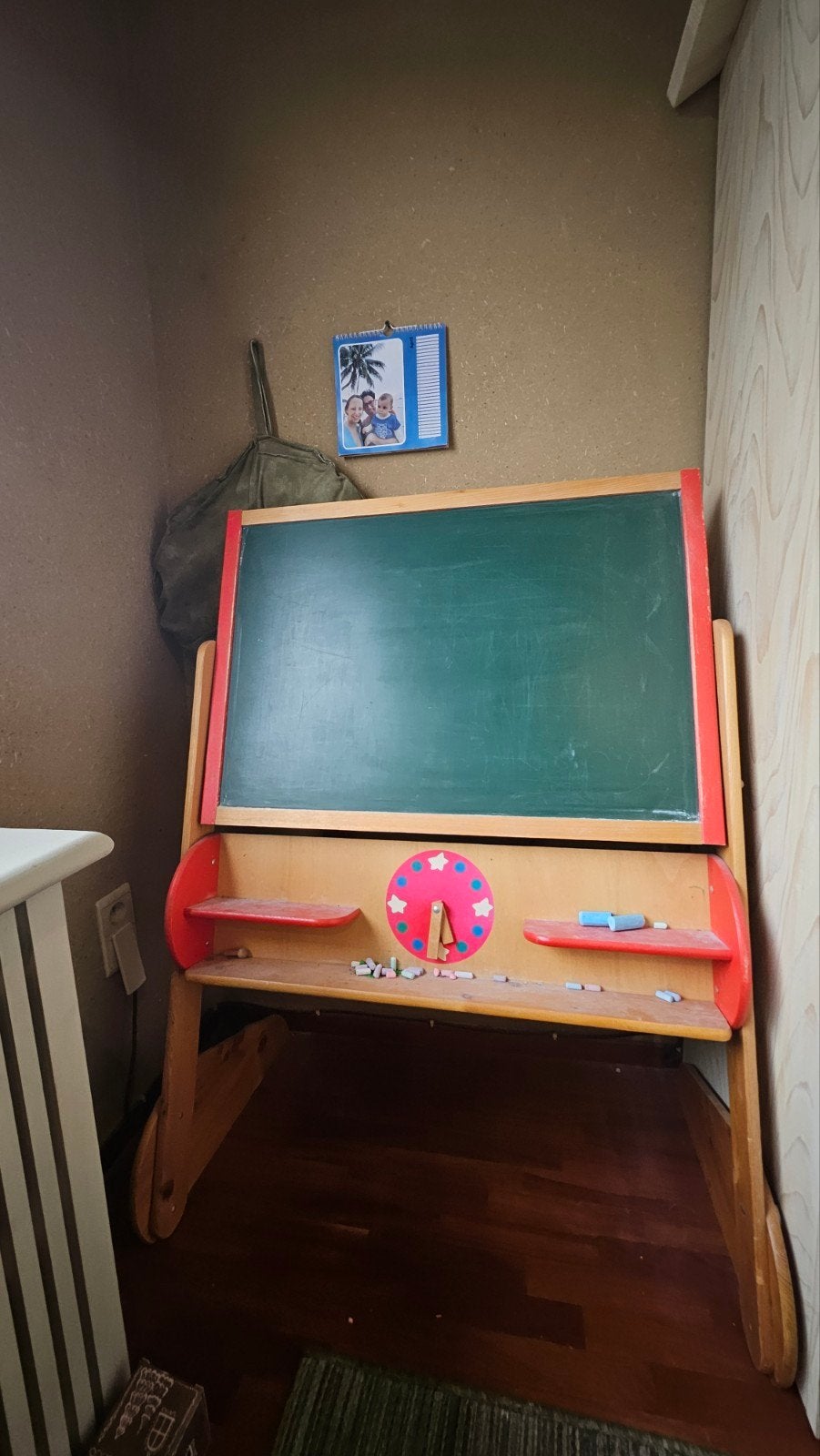 Houten kinderbord – krijtbord & whiteboard, Diversen, Ophalen, Krijtbord