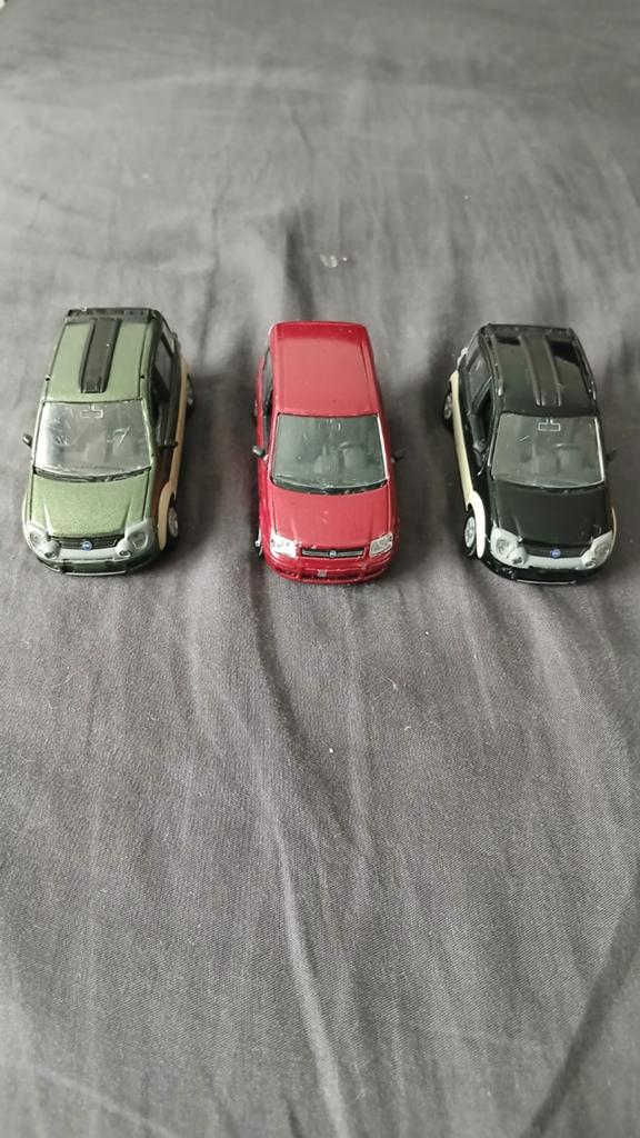 Lot 3 voitures miniatures Fiat Panda 1/43 Norev (Cross, Mons, Hobby & Loisirs créatifs, Enlèvement ou Envoi